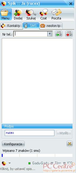 Test komunikatorów internetowych - Spik