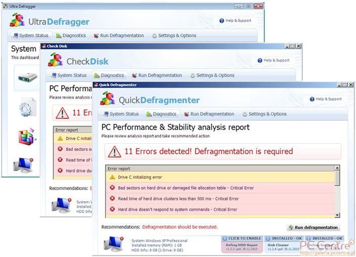 Fałszywe programy do defragmentacji