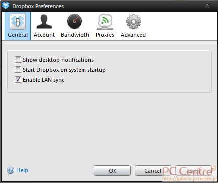 Preferencje programu