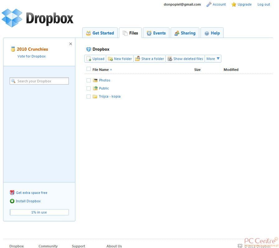Panel zarządzania plikami online