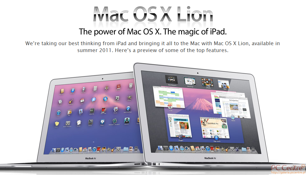 Zapowiedź Mac OS X 10.7