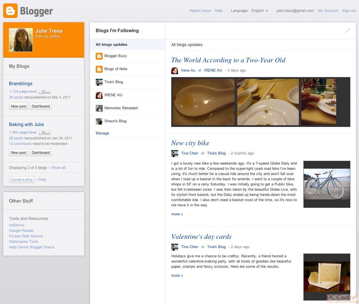 Nowy panel administracyjny Bloggera
